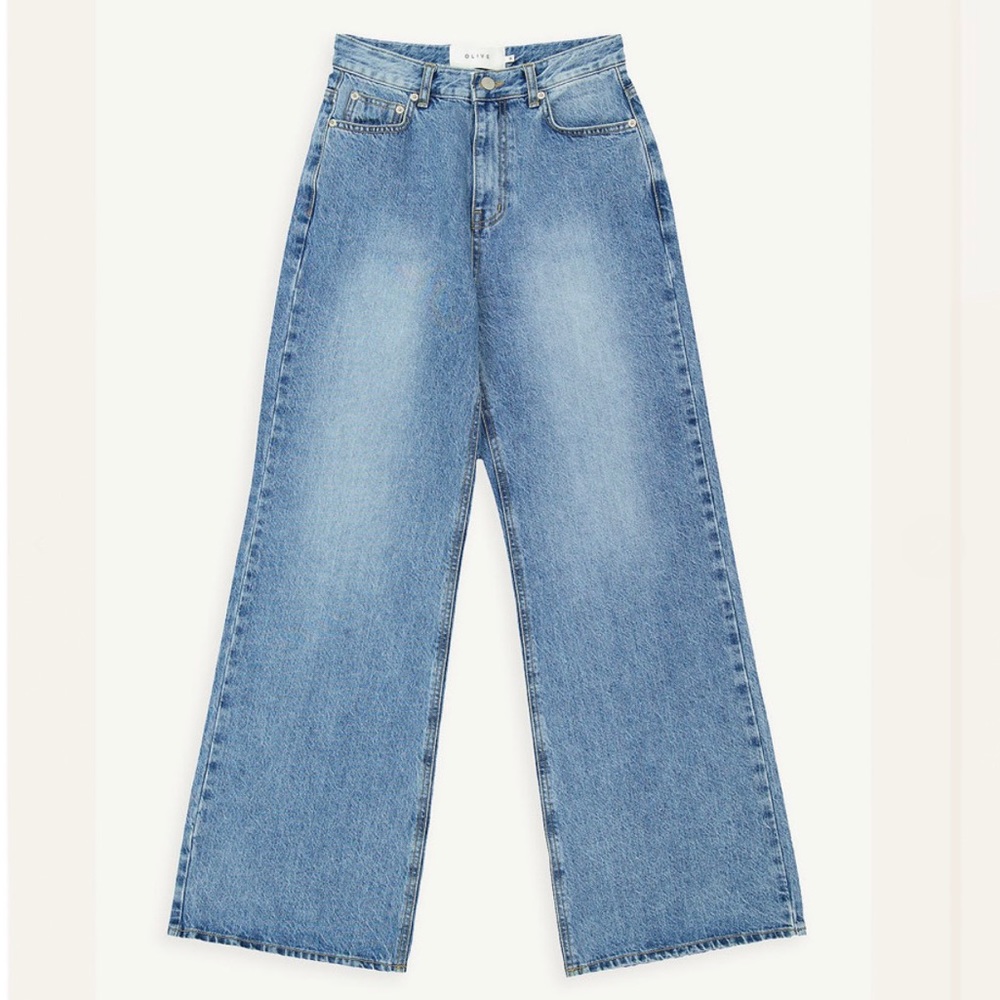 OLIVE Wide Cut Boot Jeans